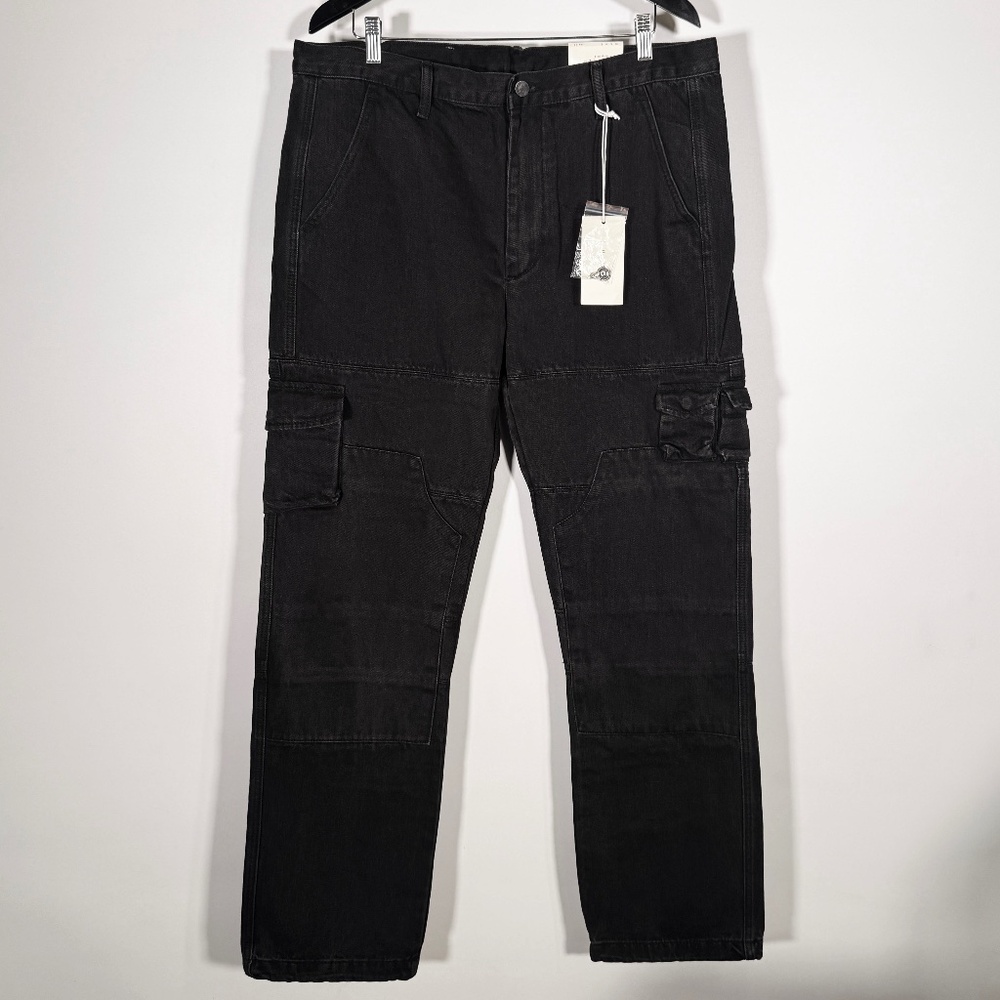 MNML - V244 Cargo Denim Jeans Vintage Black Size 38 - New with Tags